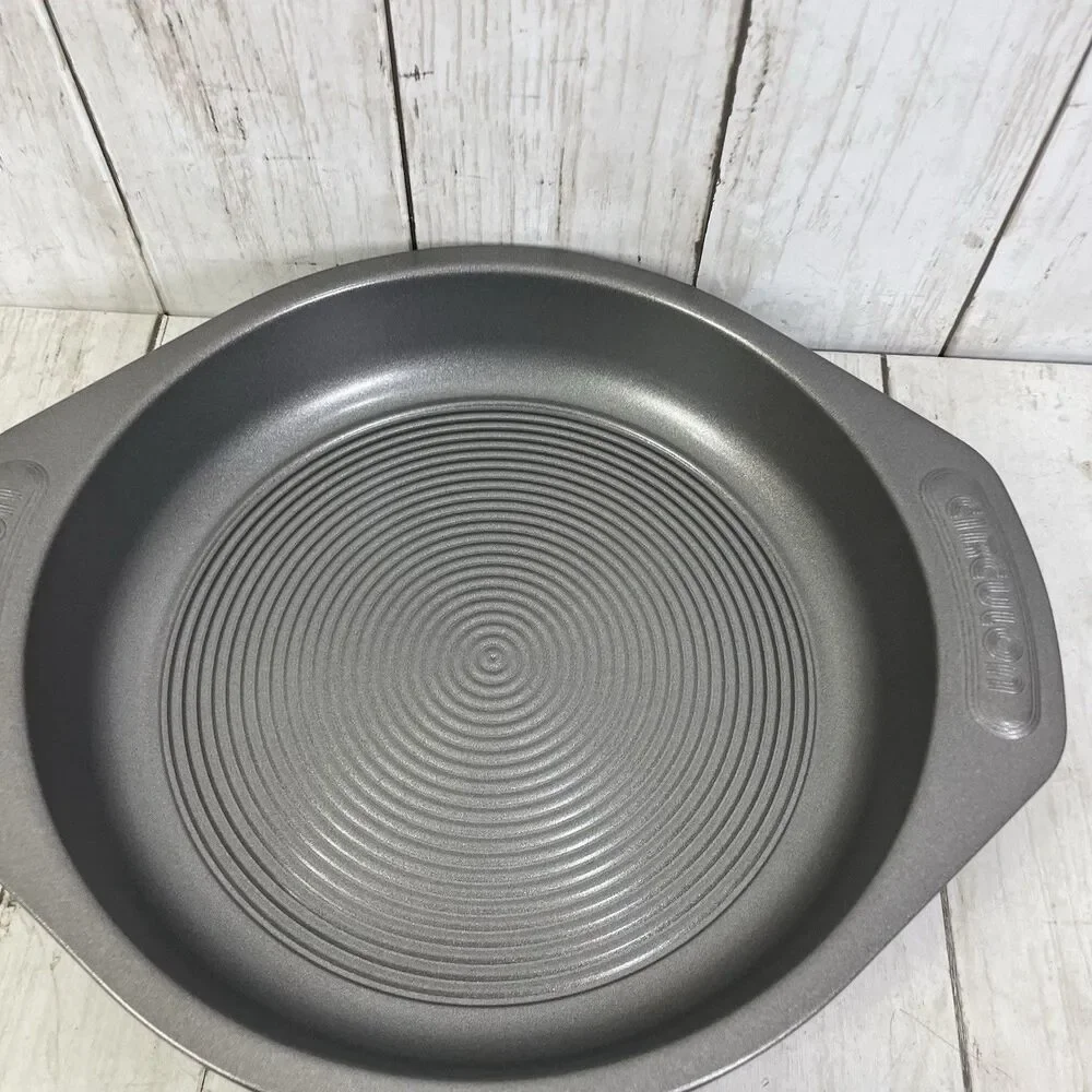 Circulon 9” Round Cake Pan  Total® Nonstick Bakeware Gray - Set Of 2 - New